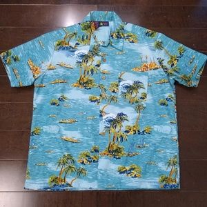 Roundy Bay | Hawaiian Shirt Ocean Palm Tree